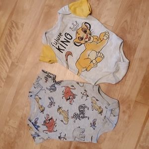 2 Disney baby onesies size 3-6M